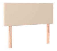 vidaXL Hoofdbord LED 90x5x78/88 cm kunstleer cappuccinokleurig