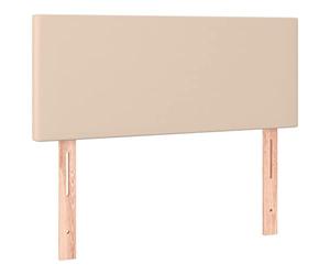 vidaXL Hoofdbord LED 90x5x78/88 cm kunstleer cappuccinokleurig