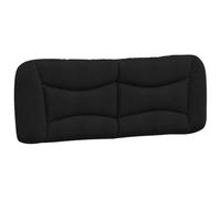 vidaXL Cuscino Testiera Nero 140 cm in Tessuto