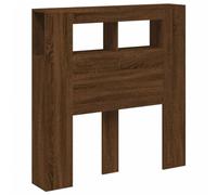 vidaXL Testiera LED Rovere Marrone 100x18,5x103,5 cm Legno Multistrato