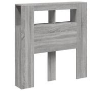 vidaXL Hoofdeinde met LED 100x18,5x103,5 cm bewerkt hout grijs sonoma