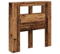 VidaXL Testiera Legno Antico 100x18,5x103,5 cm, Legno Multistrato LED