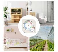 vidaXL Igrometro Termo Bianco 7,5 x 7,5 x 1,2 cm ABS