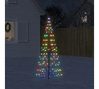 vidaXL Illuminazione Albero di Natale su Pennone 200LED Colorato 180cm