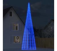 vidaXL Illuminazione Albero di Natale su Pennone 3000LED Blu 800cm