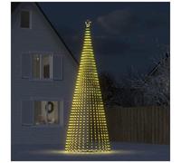 vidaXL Albero di Natale a LED 1544 LED Bianco Caldo 500 cm