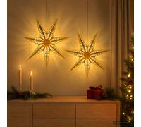 vidaXL Illuminazione Natalizia RAAHE 2 pz 10 LED Bianco caldo