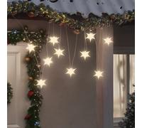 vidaXL Luci di Natale 10 LED Bianche 10 cm