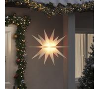 VidaXL Illuminazione Stella Moravia con LED Pieghevole Bianca 100cm