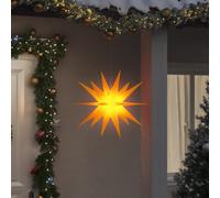 VidaXL Illuminazione Stella Moravia con LED Pieghevole Gialla 57cm