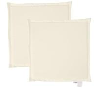 vidaXL Imbottitura per Seduta Giardino 2pz Crema 45x45x2 cm Quadrata