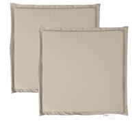 vidaXL Imbottitura per Seduta Giardino 2pz Tortora 45x45x2 cm Quadrata