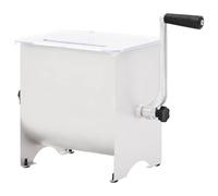 vidaXL Impastatrice Carne Manuale con Coperchio da Cucina Utensile per Insaccati Macinati Salsicce Portatile Argento in Acciaio Inox