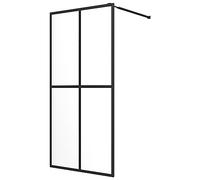 vidaXL Cabina Doccia Impermeabile Minimalista Schermo Box Doccia Bagno Trasparente in Vetro Temperato Trasparente ESG Profilo Alluminio 100x195 cm