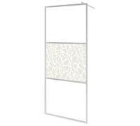vidaXL Parete per Doccia Walk-in Pannello Laterale per Docce Struttura Box Doccia Schermo Protettivo in Vetro ESG Design Pietra 90x195 cm