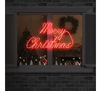 vidaXL Insegna di Natale con 216 LED Rosso 99 x 55 x 13 cm Ferro, Soggiorno, Luci di Natale Moderne, Design Festivo, Decorazioni stagionali, Ornaments per Esterno