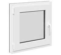 vidaXL Finestra per Soffitta RISOR 50 x 50 cm PVC e Vetro Antracite, Finestra seminterrato moderna, vetro resistente in PVC, efficiente dal punto di vista energetico, isolamento termico, insonorizzata