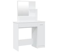vidaXL Toeletta con Specchio Bianco 86,5 x 35 x 136 cm