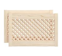 vidaXL Ante con Design a Reticolo 2 pz 59,5x39,5 cm in Legno di Pino