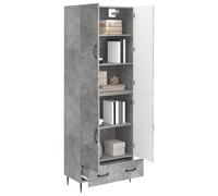 vidaXL Set di 2 armadi 66 x 34,5 x 95 cm, in legno di ingegneria, set di mobili moderni, ideale per esterni, salvaspazio in soggiorno, decorazione funzionale, sedili ergonomici
