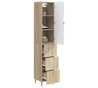 vidaXL Set di 2 armadi 33 x 34,5 x 90 cm, in legno ingegneristico, set di mobili moderni, decorazione contemporanea, sedie versatili, salvaspazio, interni ed esterni