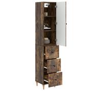 vidaXL Set di 2 armadi 33 x 34,5 x 90 cm, in legno di ingegneria, mobili comodi, sedili adattabili, tavolo regolabile, modulare e funzionale, per interni o esterni