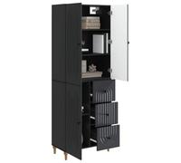 vidaXL Set di 2 armadi, 66 x 34,5 x 90 cm, in legno di ingegneria, mobili economici ed eleganti per soggiorno, giardino e casa, con design ergonomico e modulare