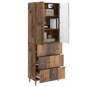 vidaXL Set di 2 armadi 66 x 34,5 x 90 cm in legno ingegneristico, set regolabile, mobili modulari, comodo, flessibile, stile per risparmiare spazio nella tua stanza