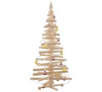 vidaXL Kerstbomen Met standaard Naturel 180 cm Massief grenenhout