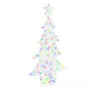 vidaXL Albero di Natale con 160 LED Multicolore 150 cm Acrilico, Salotto, Decorazioni Natalizie Moderne Resistenti con luci Festive, addobbi in Acrilico, alimentate USB