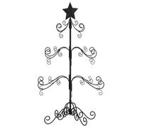 vidaXL Kerstdecoratie kerstboom 90 cm metaal Zwart