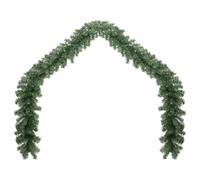 vidaXL Ghirlanda di Natale Verde Folta PVC 5 m Decorazione Natalizia Addobbi