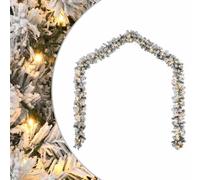vidaXL Ghirlanda Natalizia con Luci a LED 10 m in PVC Verde, ornamento di Natale, ghirlanda della porta di Natale, ghirlanda dell'albero di Natale