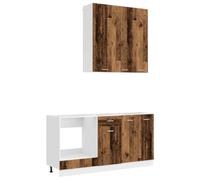 vidaXL Keukenblok LYON 5 st Oud hout Bewerkt hout