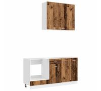 vidaXL Keukenblok LYON 5 st Oud hout Bewerkt hout