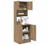 vidaXL Armadio da Cucina Rovere Artisan 60x50x180 cm Legno ingegnerizzato
