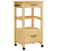 AX Carrello Cucina Ruote Stile Retrò Vintage Serie MONZA Miele Cera Casa 376082