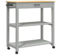 vidaXL Carrello da cucina Monza – Legno massello di pino – 84x40x88,5 cm
