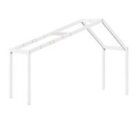 vidaXL Tetto Letto Bambini Bianco 213x95,5x144,5cm Legno Massello Pino