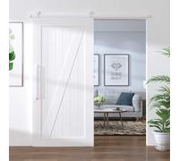 vidaXL Kit Accessori per Porta Scorrevole 183 cm in Acciaio Bianco