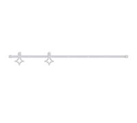 vidaXL Kit Accessori per Porta Scorrevole 200 cm in Acciaio Bianco