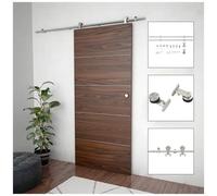 VIDAXL - Kit Binari Porta Scorrevole 183 Cm Acciaio Inossidabile Argento