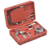 vidaXL Kit di Accessori per Lubrificazione 11 pz Pistola Ingrassatrice Auto