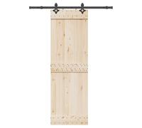 vidaXL Kit di Binari per Porte Scorrevoli 152,5 cm Acciaio Nero