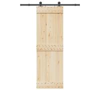 vidaXL Kit di Binari per Porte Scorrevoli 152,5 cm Acciaio Nero, binario per porte scorrevoli, gancio per porta scorrevole, binario per porta scorrevole