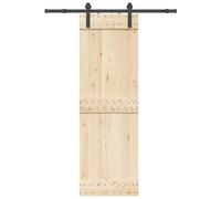 vidaXL Kit di Binari per Porte Scorrevoli 152 cm Acciaio Nero