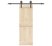 vidaXL Kit di Binari per Porte Scorrevoli 183 cm Acciaio Nero