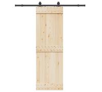 vidaXL Kit di Binari per Porte Scorrevoli 183 cm Acciaio Nero