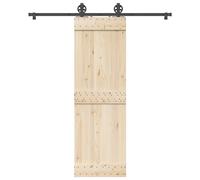 vidaXL Kit di Binari per Porte Scorrevoli 183 cm Acciaio Nero