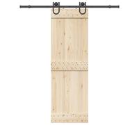 vidaXL Kit di Binari per Porte Scorrevoli 183 cm Acciaio Nero